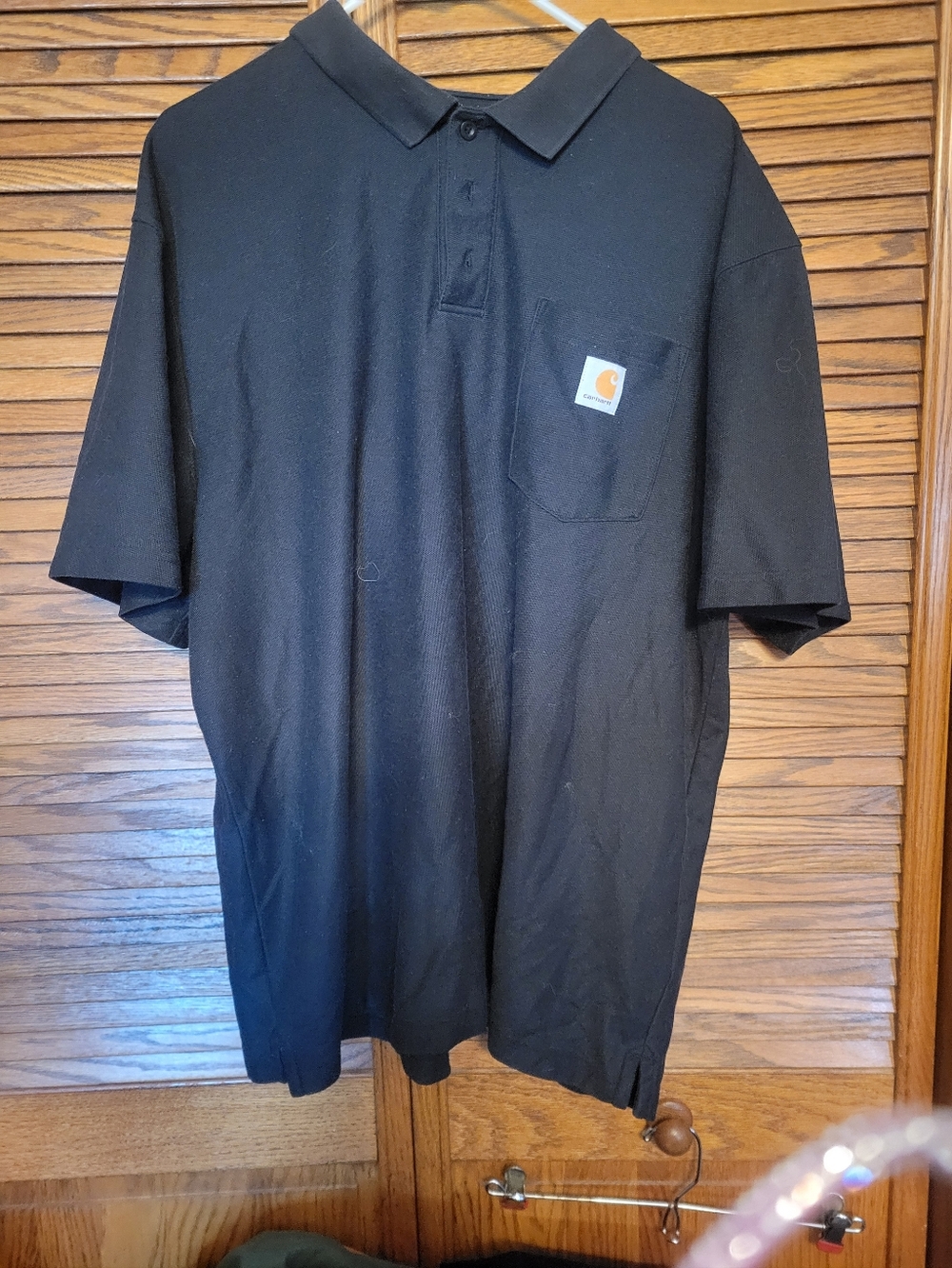 Carhartt Mens Black Golf Polo Size XL